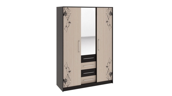 Спальный Гарнитур Элвис №1 Коричневый (Кровать+Тумбы Прикроватные-2шт+Шкаф)