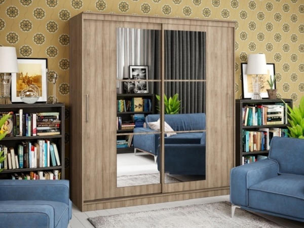 Шкаф-Купе Элвис-3 (Ш-1500/1700/2000 × В-2200 х Г-650 мм)/Разные Цвета